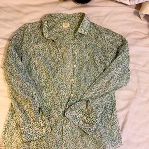 J Crew button down shirt floral
